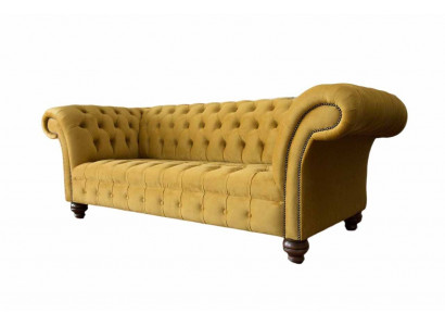 Chesterfield 3-zits ontwerpersofa bank bekleding bankstellen stof