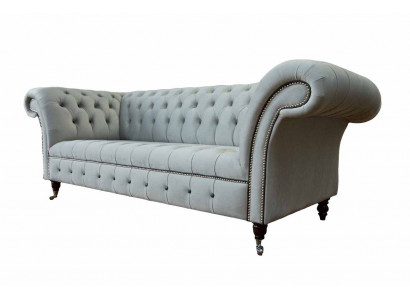 Designer Bankstel 3-zits Chesterfield Bank Gestoffeerde Banken Meubels