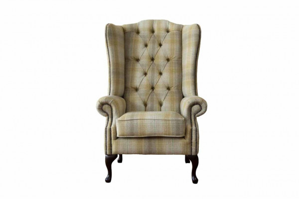Fauteuil Bank Bekleding Zitje Designer Stof 1-zits Bekleding Chesterfield