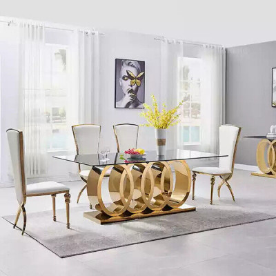 Ontwerper eettafel Eetkamer tafels Eetkamer meubels Roestvrijstalen tafel Tafels