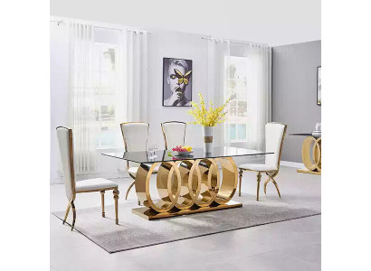 Ontwerper eettafel Eetkamer tafels Eetkamer meubels Roestvrijstalen tafel Tafels