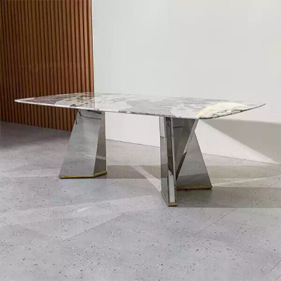 Luxe eettafel glazen tafel eetkamer luxe tafels Grijze tafel 200x100