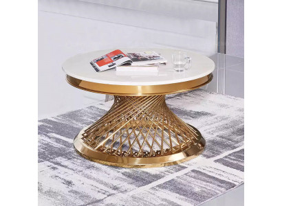 Salontafel Design Woonkamer Luxe Roestvrij Stalen Ronde Bijzettafels Meubels