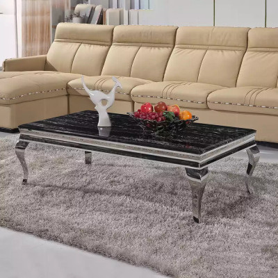 Salontafel ontwerp woonkamer luxe tafel bank bijzettafel 130x70 zilver