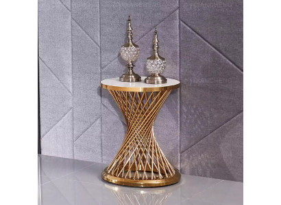 Salontafel Ronde bijzettafel Designer tafel Woonkamertafel Roestvrij staal