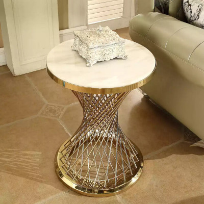 Salontafel Ronde bijzettafel Designer tafel Woonkamertafel Roestvrij staal