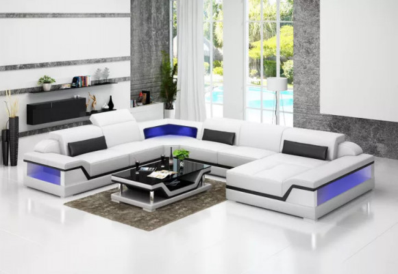 Hoekbank hoekbank bekleding hoekbank 2-delig set Nieuw Moderne woonkamer
