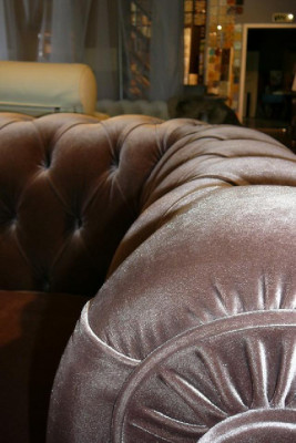 Hoekbank Chesterfield bankstel hoek bank gestoffeerde zitbank set nieuw