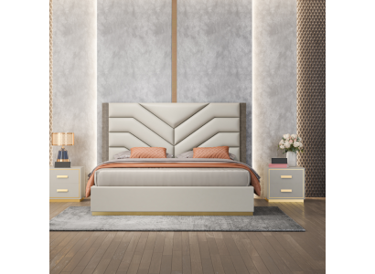 Bed design Luxe tweepersoonsbedden 180x200cm Slaapkamer Modern Nieuw.