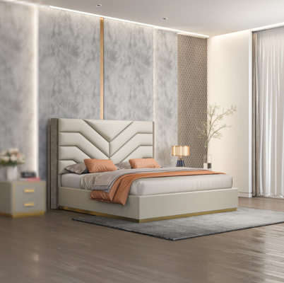 Bed design Luxe tweepersoonsbedden 180x200cm Slaapkamer Modern Nieuw.