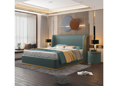 Ontwerper bed slaapkamer bedden inrichting hotel luxe bekleding nieuw