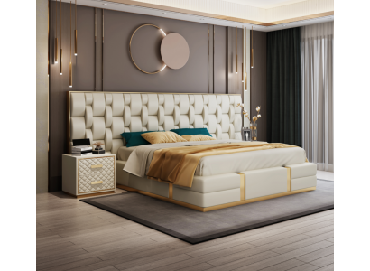 Bed Kussen Ontwerp Luxe Tweepersoons Bedden Slaapkamer Hotelbed Nieuw