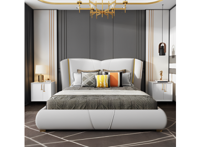 Bed Meubilair Ontwerp Luxe Dubbele Hotelbedden Slaapkamer Houten Meubels