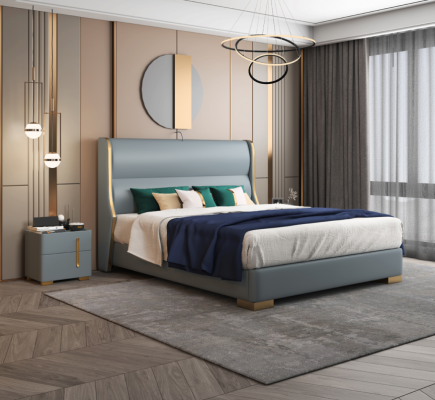 Bedden Tweepersoons Slaapkamer Hout 180x200cm Bedbekleding Ontwerp Luxe