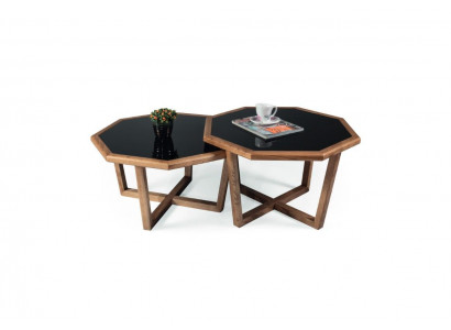 Salontafel Moderne Bijzettafel Ontwerper Woonkamertafel Luxur 2x Tafel