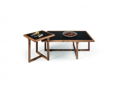 Moderne salontafel 2x voor woonkamer Luxur meubels bruin meubels