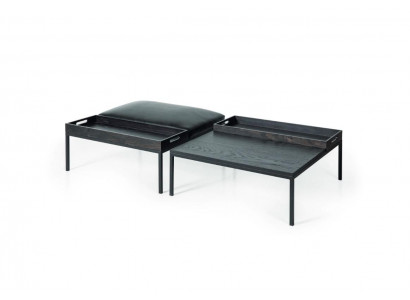 Moderne stijl salontafel woonkamertafel zwart houten meubel tafel