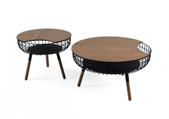 Stijlvol Dubbel Set 2x Salontafel Ontwerp Woonkamertafel Bruin Tafel