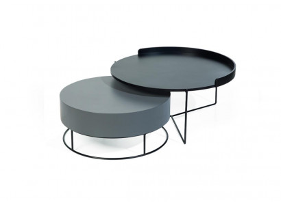 Moderne salontafel grijs bijzettafels luxe woonkamer meubels tafel
