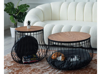 Luxe set 2x salontafel tafel Ronde tafels Kattenhuis Design meubels Woonkamer