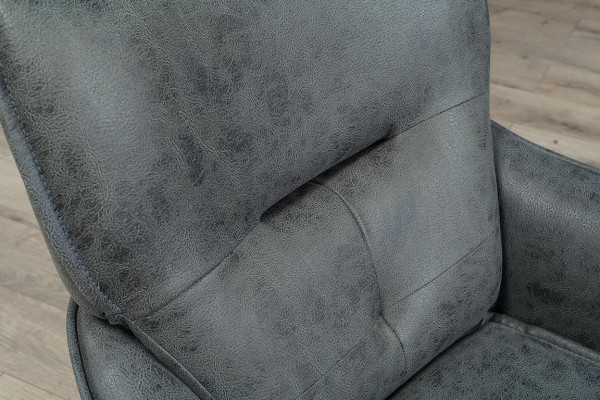 Grijze eenzits Exclusieve fauteuil Loungeclub 1-zits Luxe eenzits