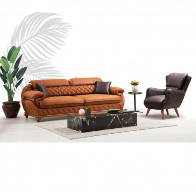 Modern woonkamer compleet set Driedelige bankstel bank fauteuil Luxe meubels