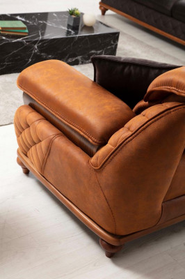 Modern woonkamer compleet set Driedelige bankstel bank fauteuil Luxe meubels