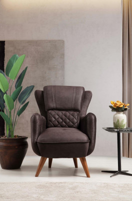 Luxe meubels woonkamer fauteuil gestoffeerde zitting modern design gestoffeerde fauteuil