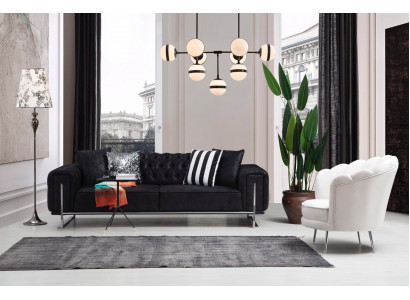 Moderne meubels woonkamer compleet bankstel driezitsbank gestoffeerde meubels fauteuil