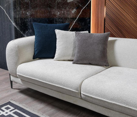 Woonkamer hoekbank L-vorm gestoffeerde banken luxe modern meubilair bank bank