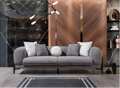 Luxe bankstel, driezitsbank, modern ontwerp, nieuw.