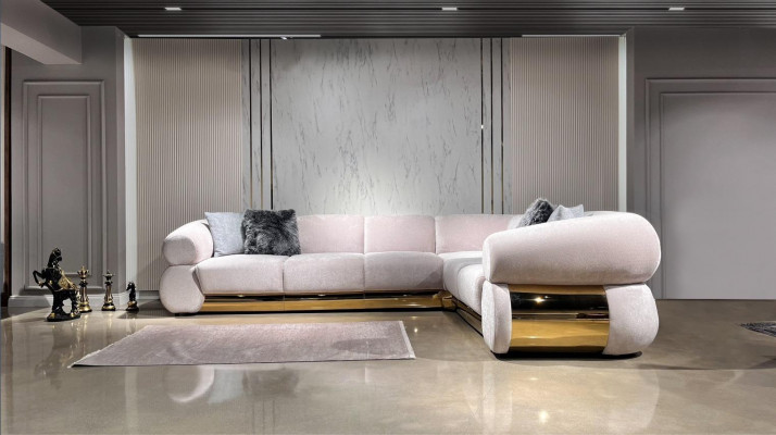 Luxe hoekbank L-vorm Woonkamer Modern Design Meubels Zitmeubilair Nieuw