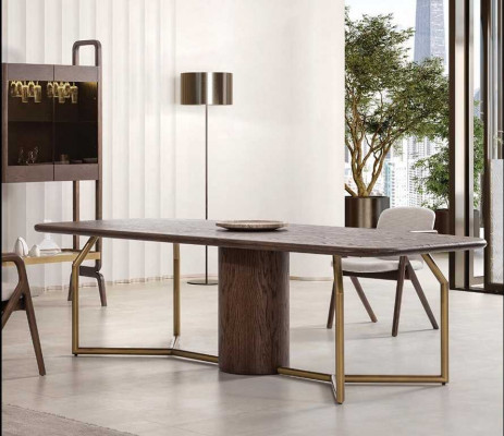 Luxe villa meubilair Eetkamerset Eettafel 4x stoel Dressoir 7 dlg
