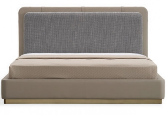 Slaapkamer Beige Bed Hout Modern Ontwerpen 180x200 Design Bedden Meubels