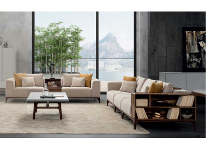 Luxe 4-delige woonkamerset bankstel 3+2+1 zits met salontafel modern design.