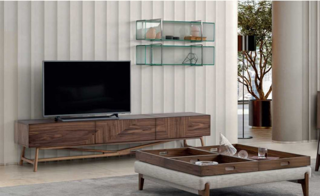 Woonkamer Tv-meubel met 2x wandplank Luxe design Sideboard Woonkamerwand Translation: Woonkamer TV-meubel met 2x wandplank Luxe design Sideboard Woonkamerwand