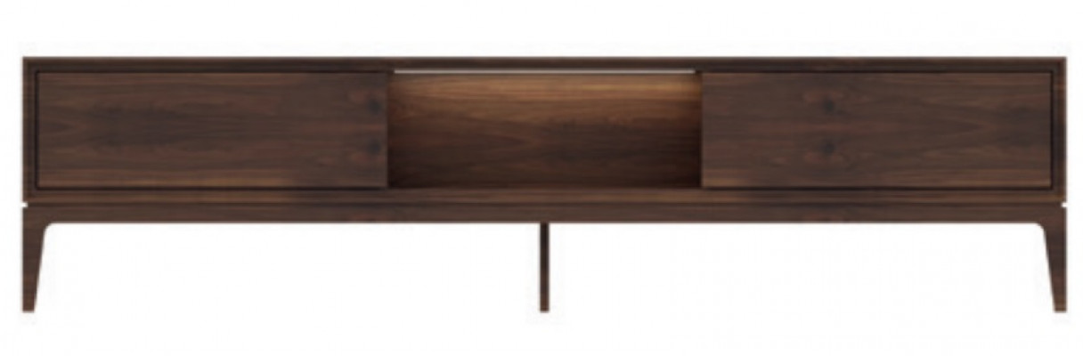Luxe woonkamer bruin meubels woonkast tv-standaard nieuw modern.
