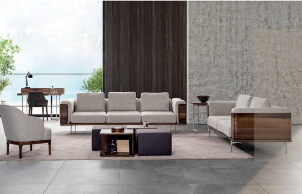 Woonkamerset Luxe Modern Design 2 banken met fauteuil bankstel