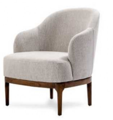 Luxe fauteuil voor woonkamer in grijze kleur, design lounge clubmeubels, eenpersoons.