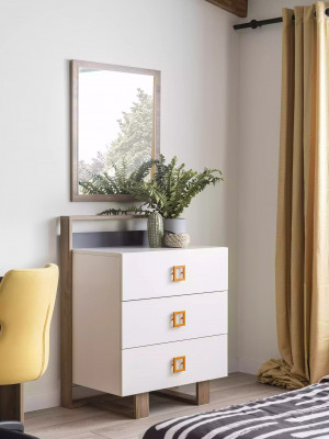 Garnituur Bed Slaapkamer Kinderkamer Set Meubels Grijs 5 dlg Hout Nieuw