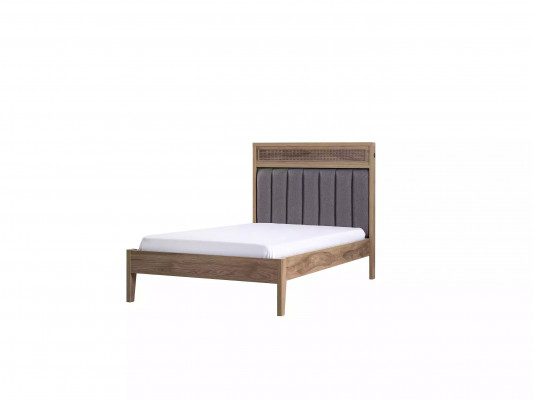 Bedframe Kindermöbel Bed Hout Bruin Eenpersoonsbed 100 cm Klassiek
