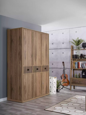 Kindermubelen Groep Jeugdbed Kinderkamer Bed Hout Bruin Set 8-delig