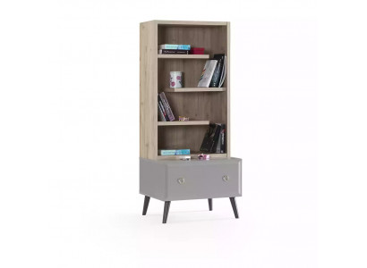 Boekenplank staande plank kinderplank plank boekenkast hout grijs
