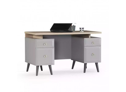 Computertafel Bureau Kinderbureau Hout Grijs Tafel Ontwerp