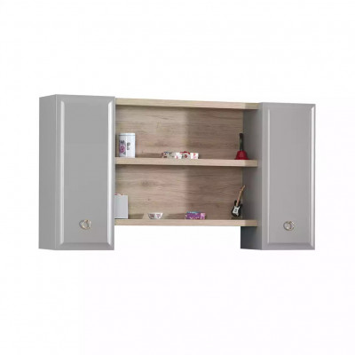 Hangkast muurkast kinderkamer boekenplank hout grijs design
