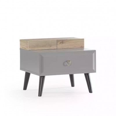Kinderkamer groep tienerbed kindermeubelen bed hout grijs set 5-delig
