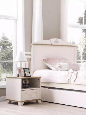 Kinderbed functioneel bed houten bed uitschuifbaar bed Wit Set 5-delig Nieuw
