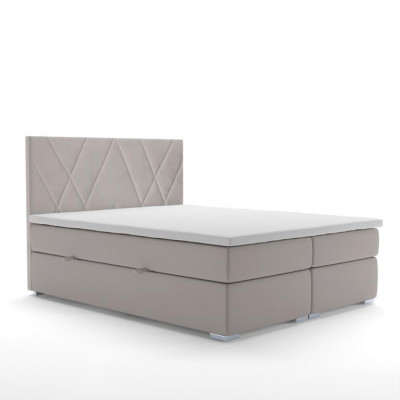 Luxe slaapkamer bed stoffen ontwerp tweepersoonsbed meubel boxspringbed