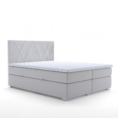 Luxe slaapkamer bed stoffen ontwerp tweepersoonsbed meubel boxspringbed