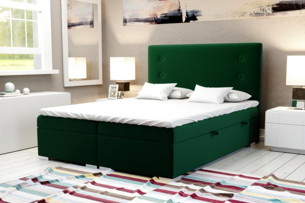 Slaapkamer Bed Bekleding Modern Ontwerp Luxe Tweepersoons Bed Beige Boxspringbed